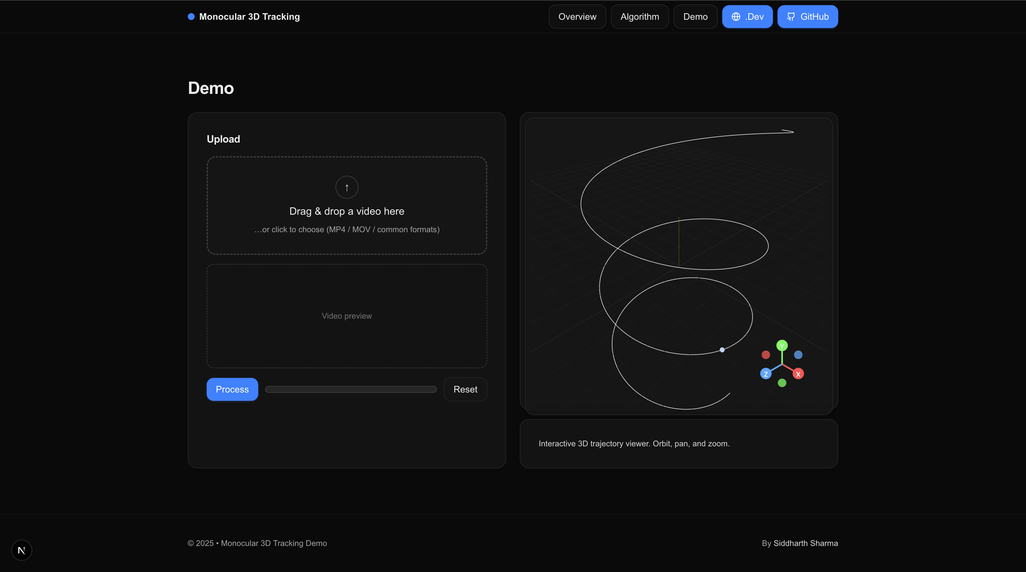 Monocular 3D tracking thesis preview
