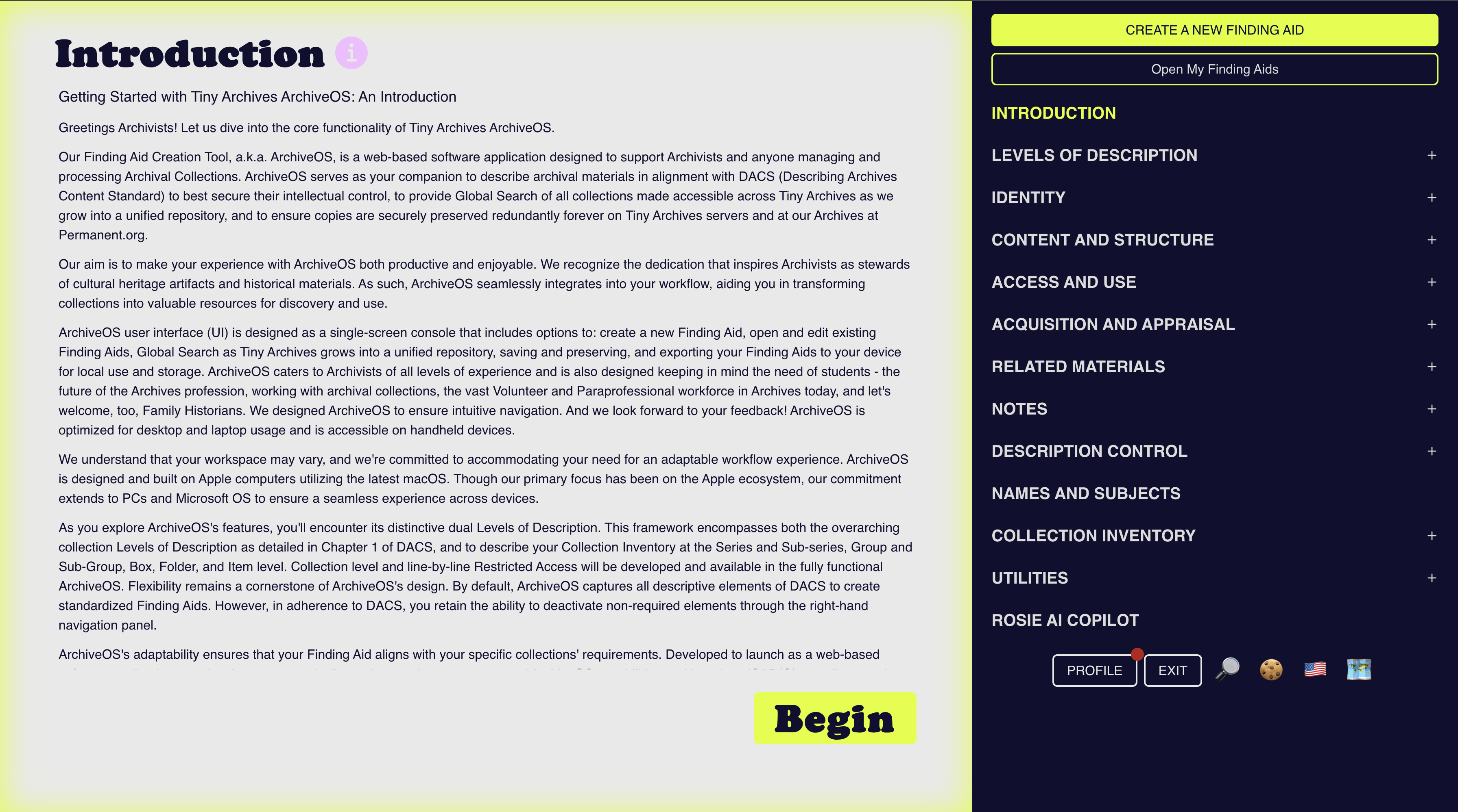 Tiny Archives subscription & payments UI